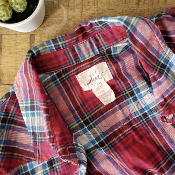 Levi's Plaid Western Button Up - Red 🌶 - Picture 5 of 8